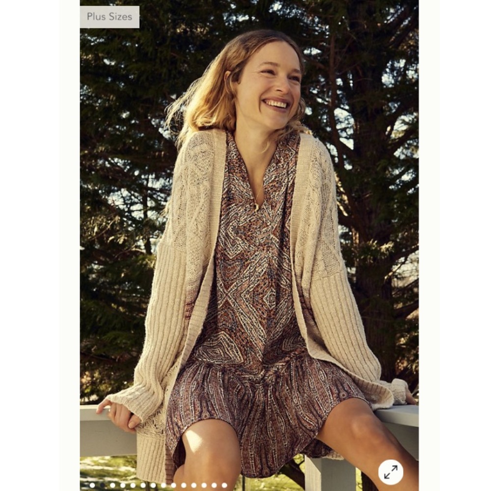 Anthropologie Pilcro Jemma Cable-Knit Cardigan - Picture 2 of 8